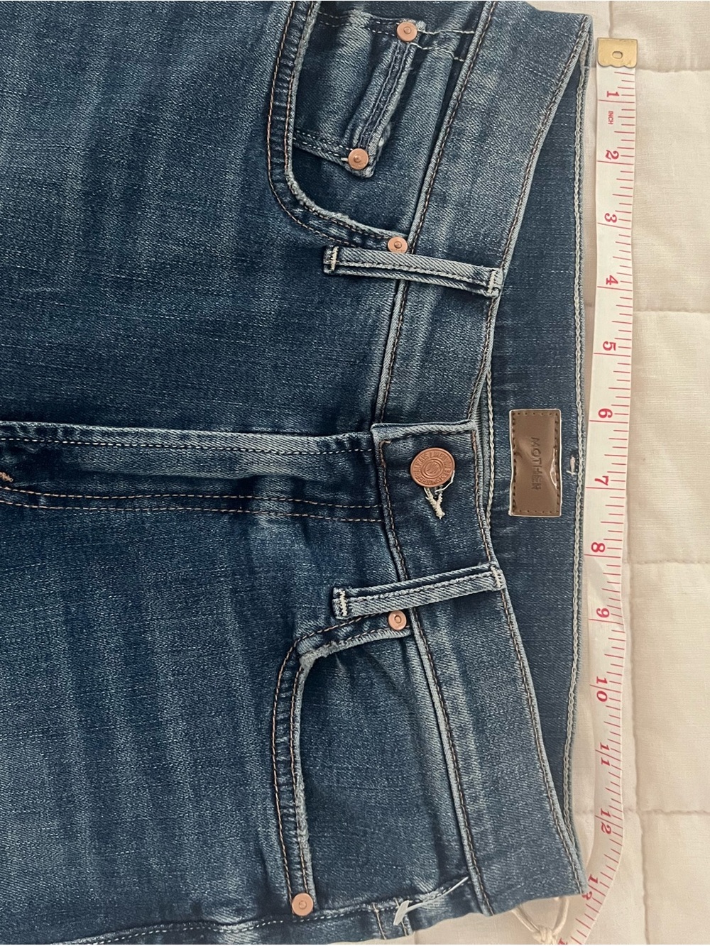 NWT mother jeans the insider crop step chew 26 - Picture 13 of 15